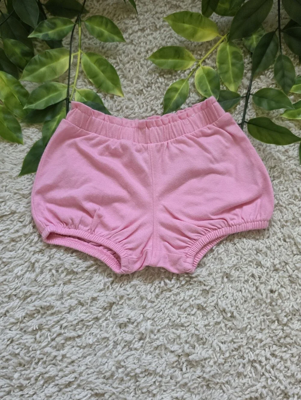 Baby Girl Pink Bloomers (Shorts) (3-6 Months)